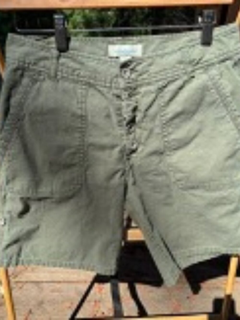 Sundance Everyday Explorer Shorts Green Exposed Button Fly - size 6